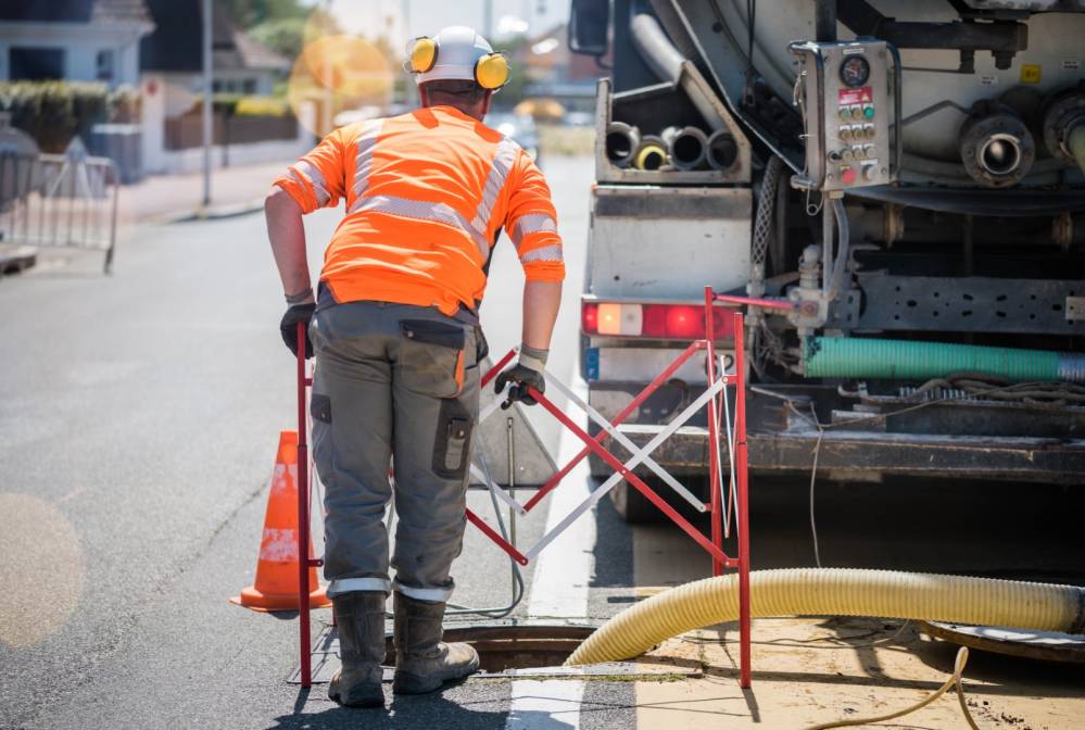Vidange fosse près de Dole
